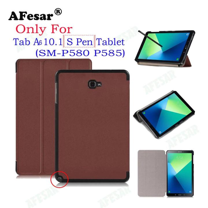 UltraSlim Flip Cover Case For Samsung Galaxy 2016 Tab A A6 With S Pen  tablet SM-P580 P585 Smart Shell Stand cover case Lazada PH - Main Image