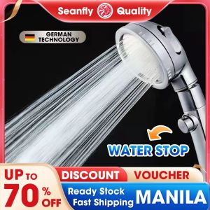 Seanfly High Pressure 3 Modes Adjustable Shower Head Water Saving 3 Modes Shower Head Shower Set Amazing High Pressure Shower Set Bathroom Shower Rain Shower Head New and Improved Shower Set
