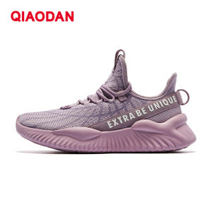 Qiaodan Womens Casual Shoes Soft Bottom Shock Absorbing Racing Wear-resistant New Breathable Sports Sneaker XM4690381
