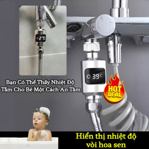 【Hiển Thị Nhiệt Độ Chính Xác】Thiết Bị Đo Nước Tắm An Toàn Cho Mẹ Bầu Đồng Hồ Nhiệt Độ Thông Minh Sen Chống Trượt