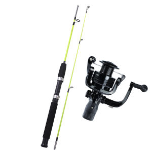 Fishing Rod Reel Sets 1.8m Resin Rod 5.2:1 Gear Ratio 4000 Series Spinning Fishing Reel Boat Fishing Rod for Saltwater Fishing Tackles