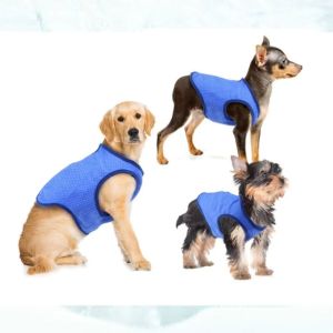 FLYING Sweat Absorbing Dog Cooling Vest Breathable with Air Vent Cooling Pet Clothes Heatstroke Prevention Pet Cooling Shirt Summer