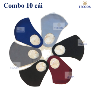 Combo 10 khẩu trang vải su thun poly khẩu trang chống nắng chống bụi người lớn