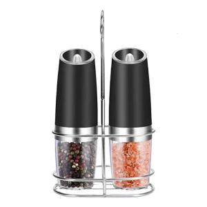 G-Sensors Salts And Peppers Grinder Set Electric Shakers With Efficient Stainless Steel And Changeable Setting