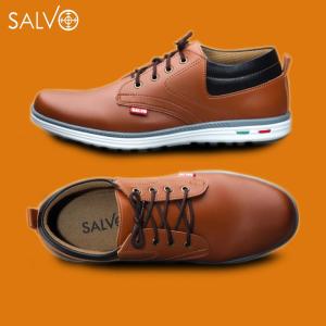 Sepatu sneakers pria murah RK01 tan - Salvo
