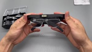 Magnifying Glass with Light Rechargeable Magnifying Glasses 1.5X-5X Lenses Magnify Glasses for Close Work with Carry Case Magnifier Headset Headband Magnifier for Craft Hobby Cross Stitch