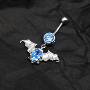 S925แท้เงินสเตอร์ลิงสะดือเล็บจิวเวอร์ลี่จี้เพทายเจาะท้องสำหรับผู้หญิงอัญมณีประดับร่างกายห่วงจิวสะดือสำหรับฤดูร้อนเบาสุดหรูสไตล์ฮิปฮอปพังก์โกธิค