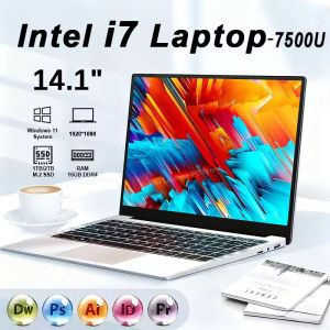 14.1" FHD Ultra-Slim Laptop | Intel Core i7-7500U 16GB RAM 512GB SSD Windows 11 | All-in-One Machine for Gaming Study Business | 3-Year Warranty