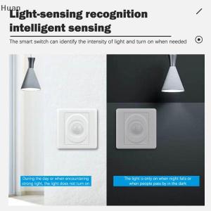 【Special price】Huan AC 220V LED PIR Motion Sensor Light Switch Infrared Human Body Detection Auto On Off Light Smart Switch For Corridor Staircase
