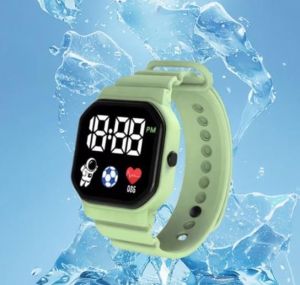 Our Trendy Electronic Wrist Watch LED Digital Smart Sport Watch Luminous Square Dial Kids Wristwatch For Children Fashion everyday .