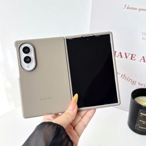 ≮923≯Original Samsung Galaxy Z Fold8 Kindsuit Leather Phone Case Textured Feel Cover Soft Inner Lining US Version Cover with Soft Inner Lining Highlights Camera’s Design