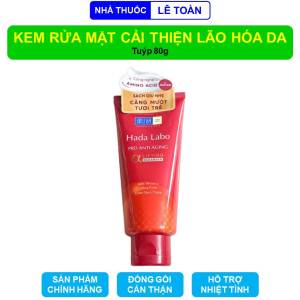 Kem rửa mặt cải thiện lão hóa da Hada Labo Pro Anti Aging - Tuýp 80g