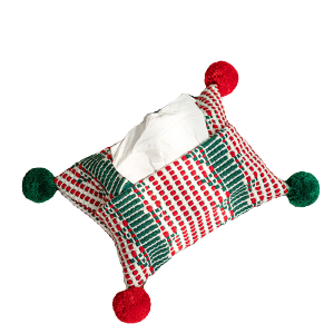 Woven Fabric Tissue Box Cover Cotton Linen Tissue Holder Decorative Rectangular Tissue Case