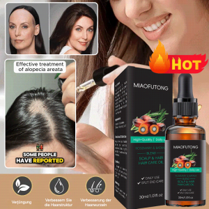 Say goodbye to baldness Hair Rosemary Barber Oil 2in1 Moisturizing Hair Smoothing Oil 迷迭香巴塔纳护发精油