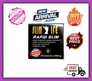 SLIM LIFE RAPID SLIM 30 CAPSULES/BOX BEST SLIMMING PILLS IN THE WORLD GENUINE PRODUCT