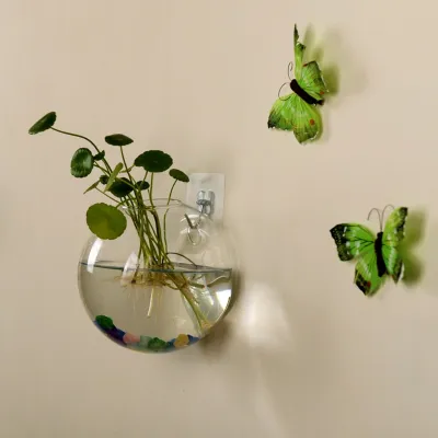 ติดผนังชามแท็งก์เทอราเรี่ยมแบบแขวนแจกันไฮโดรโพนิกLivingห้องตกแต่งผนังPlantกระถางดอกไม้