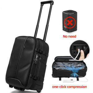 SEA CHOICE Backpack 2-in-1 Vacuum Bag Trolley Backpack Waterproof Anti-Theft USB Charging Multifunction-Expansion