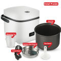 [Dikirim dr jakarta+COD][Popular] Rice cooker populer minimalis portable uk 0.8L cukup untuk 2-3 orang, bisa untuk steam maupun masak. 