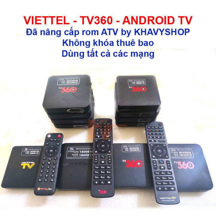 Android TV Box ViettelTV, TV360 Hàng Qua Sử Dụng, đủ Phụ Kiện, Xem ...