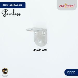 PLAT Siku L Stainless Tebal 2.2mm Model Lebar VINCITORY | Siku L Stainless Kuat Dan Tebal