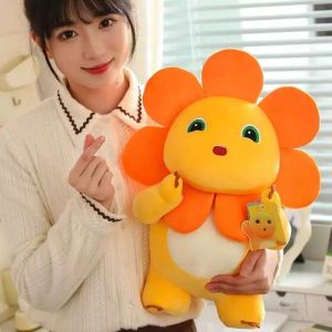 Mainan Anak Boneka Nailong Boneka Dino Kuning Boneka Naga Susu Matahari Sunflower