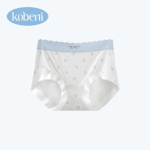 KOBENI กางเกงชั้นในไร้ตะเข็บสำหรับผู้หญิง ป้องกันแบคทีเรีย เป้าผ้าไหมมัลเบอร์รี่ขยาย แห้งเร็ว กางเกงใน Lyocell