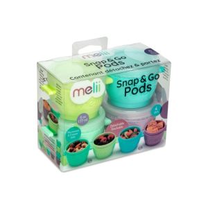 Melii Baby Snap and Go Pods 4oz 4P - Peralatan Makan Anak