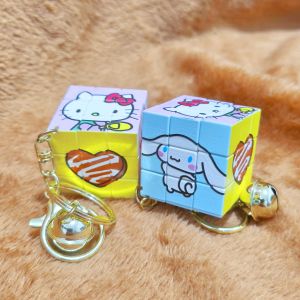 Gantungan Kubus Rubiks Mainan Lucu Sanrio Sanryo / Cute Key Chain Rubiks Toy