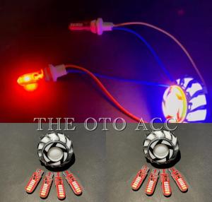 PAKET LAMPU STOP REM BELAKANG PROJIE LED RAINBOW SPIRAL + 4 PCS LAMPU SEN JELLY 3 WARNA FLASH - TOA