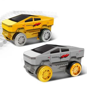 CUBBY Climbing Track Track Car Train Toys Puzzle Toys Electric Railcar Kids Car Engineering Christmas Mini Car Electric Track Toy Birthday Gift