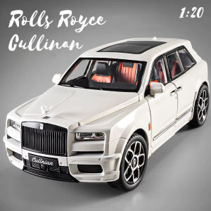 【RUM】1:20 Scale Rolls Royce Alloy Car Model Light & Sound Effect Diecast Car Toys for Boys Birthday Gift Kids Toys Car Collection