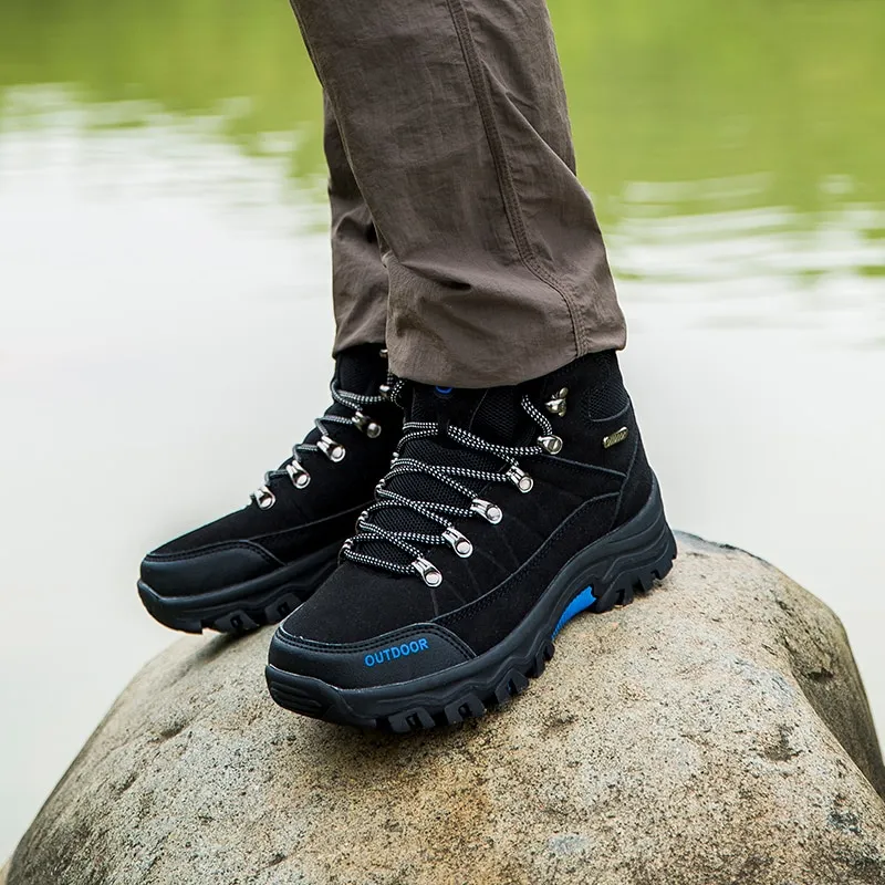 Slieonk Plus Size 39-46 Men Hiking Shoes Waterproof Male Outdoor