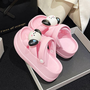 QJshop มาใหม่รองเท้าแตะแบบสวมผญสายคาด 2 เส้น มีสายรัดส้นหลังติดน้องหมา พื้นนุ่มพื้นหนาน้ำหนักเบาสวมใส่สบาย สีพื้นแต่งตัวแมทช์ทุกลุค