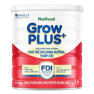 (HSD T10-2027) Sữa Bột Grow PLUS+ Suy Dinh Dưỡng Và Thấp Còi 1+ Lon 1.5kg Đỏ (Cho Trẻ Từ 1-2 Tuổi).