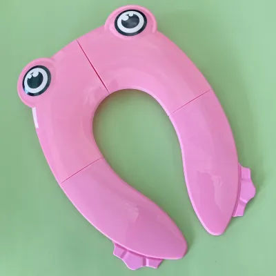 Portable Children Toilet Seat Cover Non-slip Foldable Potty Training Kids Anti-Slip Toilet Seat Gasket Sarung Tempat Duduk Tandas Kanak-kanak 儿童幼儿防夹屁股可折叠塑料马桶垫