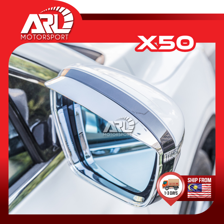 Proton X50 Side Mirror Chrome Frame Side Door Rearview Mirror Protect