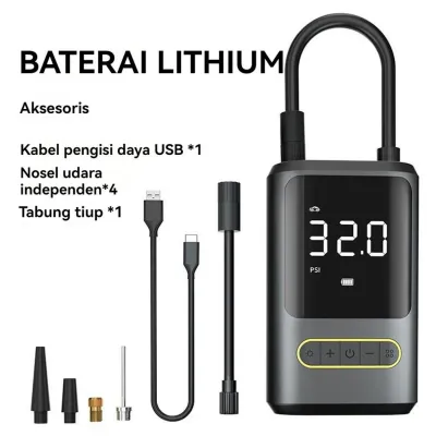 Portable Mini Electric Tire Inflator – Fast and Practical Car & Motorcycle Air Pump. Durable Battery-Powered Emergency Vehicle Accessory for Quick Tire Inflation. ideed