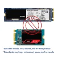 Dual Interface SSD Adapter for 2230/2242/2260/2280 M.2 NGFF SATA SSD. 