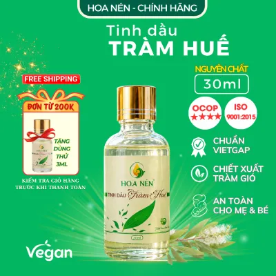 Tinh Dầu Tràm Huế Nguyên Chất 5ml - 100ml - Hoa Nén - Chăm sóc sức khỏe mẹ và bé