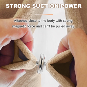 ✨Best Price✨[Quick Installation No Drilling] Magnetic Curtain Closure Buckle With Nail-free Straps/Reusable Flexible Adjustment Antishedding For Living Room Bedroom Blackout Curtains