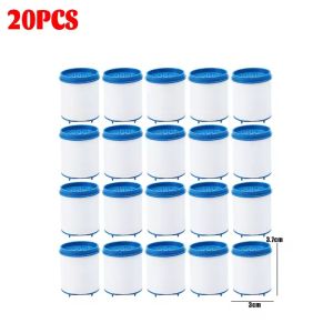 20Pcs Faucet Water Filter Element Remove Chlorine Heavy Metals Showers Head Tap Filtration Purifier Soften Hard Water Cartridges