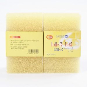 WOP Store  ฟองน้ำล้างจาน ฟองน้ำใยบวบ ฟองน้ำเกาหลี 1 แพ็คมี 2 ชิ้น