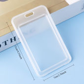 Waterproof Transparent Card Cover Women Men Student Bus Card Holder Case ID Card Sleeve