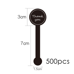 500pcs Cute Thank You Stickers Bakery Cake Sealing Labels Food Retail Package Seal Stickers