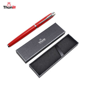 Thunlit ปากกาเจลโลหะ2ช่องสีแดงชุดกล่องออฟฟิศปากกาลงชื่อธุรกิจของขวัญปีใหม่ของขวัญประชุมประจำปีองค์กร