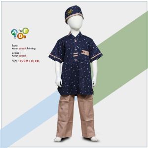 Baju Koko Anak Model Motif Lengan Pendek Terbaru Usia 2 - 12 Tahun Lengan Pendek By ABR