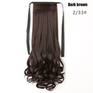 AIshow-aLong Curly Ponytail Wig Womens Drawstring Clip In Toupee Hair Extensions Wavy Hairpiece 38/48/58CM