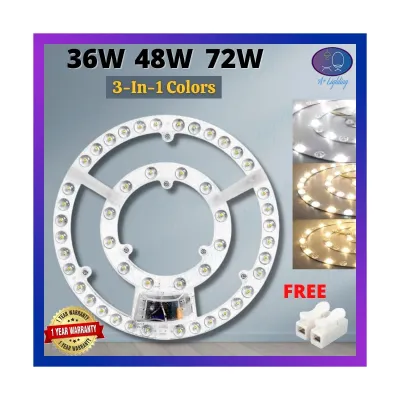 【Limited Quantity】 48W / 72W LED MAGNET MODULE CIRCULAR TUBE REPLACEMENT MAGNETIC CEILING LAMP