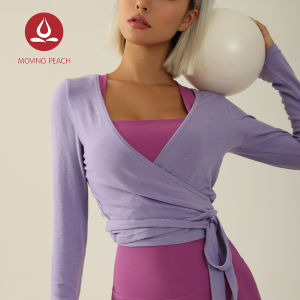 Moving Peach Yoga Long Sleeves 2-way Tie-up Long Sleeve Lightweight Gym top Breathable and quick drying ASQ