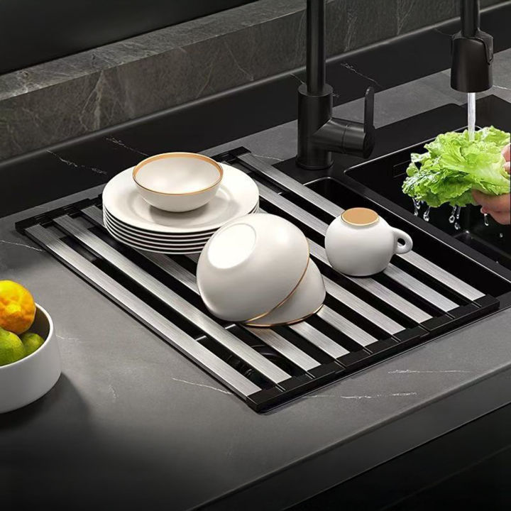 Over Sink Dish Drying Rack Adjustable Stainless Steel Dish Drying ...